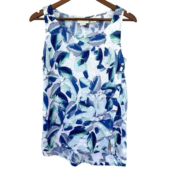 Cynthia Rowley tank top in ๐ฏ linen knit, straight cut & loose fitting - Picture 1 of 10